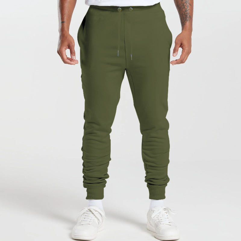 Men's sports sweatpants with striped elastic cuffs and practical side pockets Lisslune