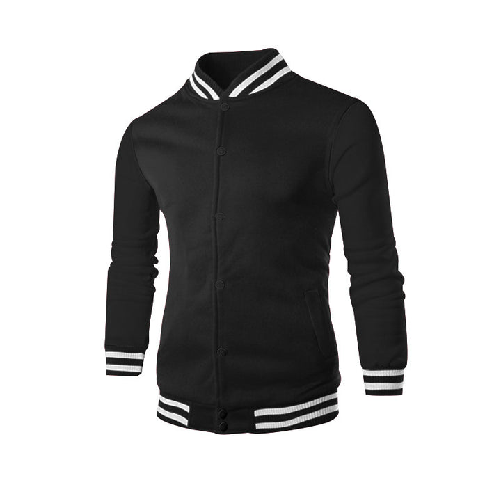 Men's Sporty College Jacket with Fashionable Collar Lisslune