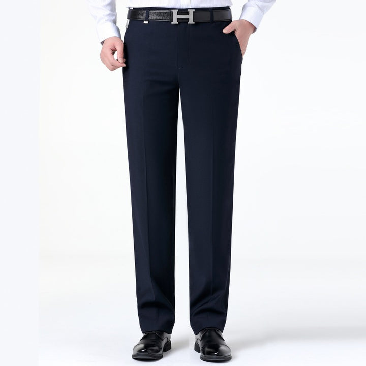 Men's elegant suit trousers with fine textured design Lisslune