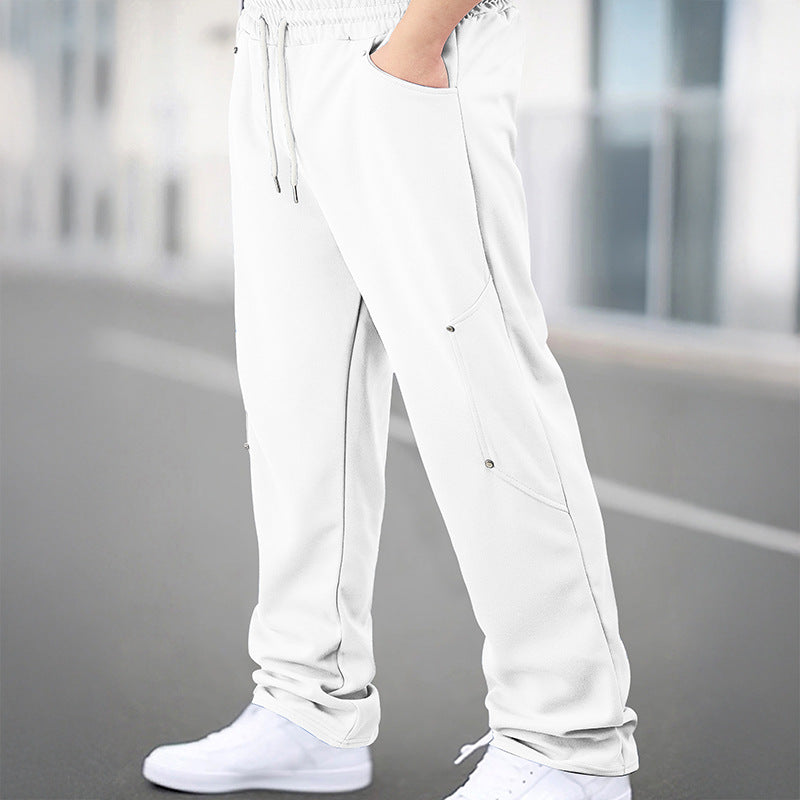 Men's sporty jogging pants with breathable mesh inserts and elastic waistband Lisslune