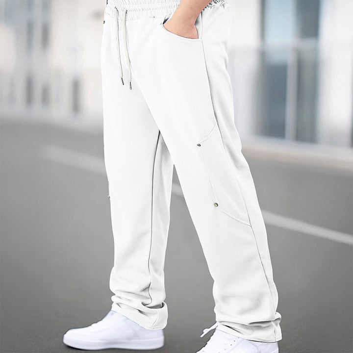 Men's sporty jogging pants with breathable mesh inserts and elastic waistband Lisslune