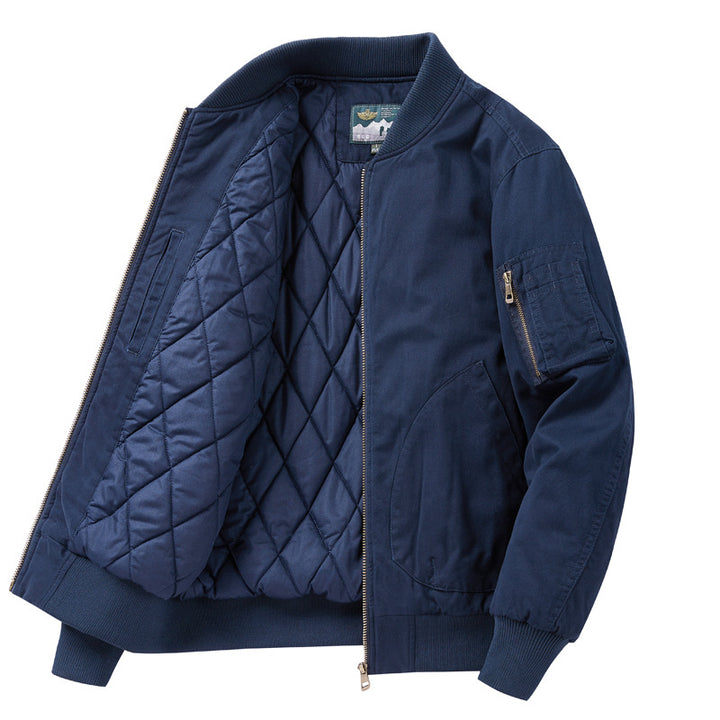 Men's Bomber Jacket with Numerous Practical Pockets Lisslune