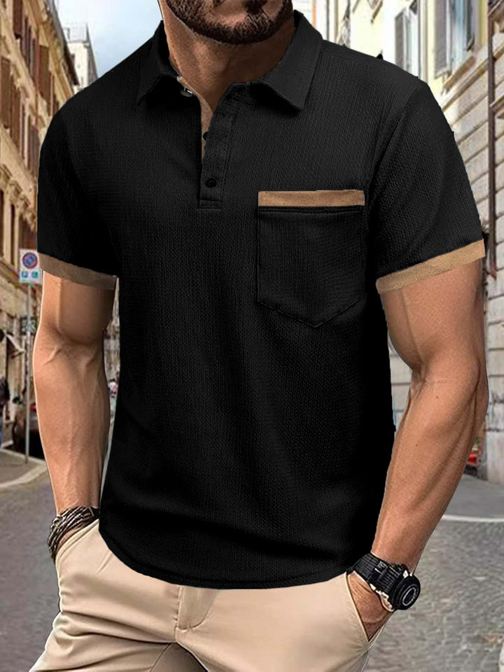 Men's Short Sleeve Polo Shirt Lisslune