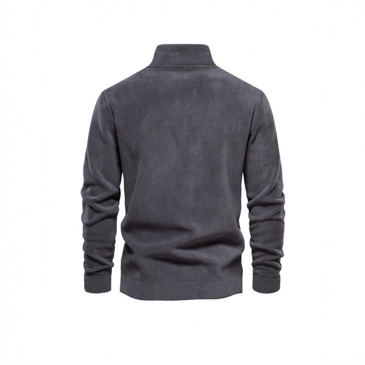 Men's fleece pullover with stand-up collar Lisslune