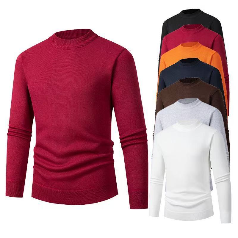 Men's High-Quality Knitted Sweater with Modern Stand-Up Collar Lisslune