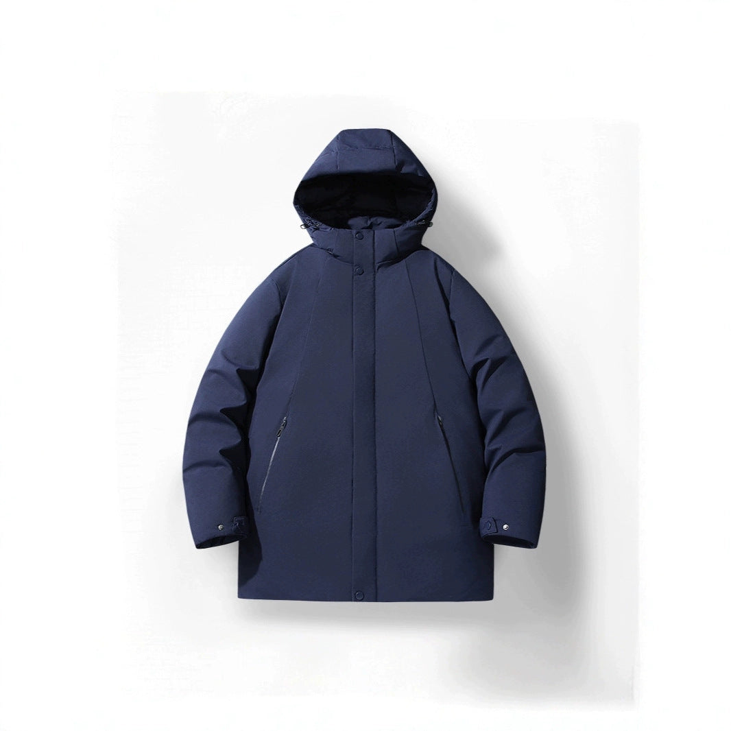 Men's insulated functional jacket with hood and water-repellent properties Lisslune