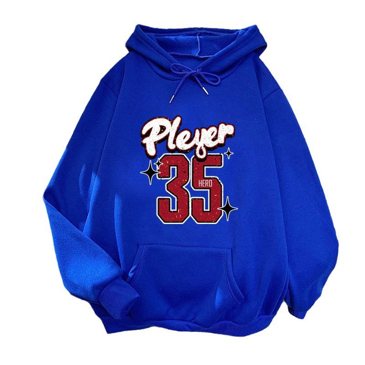 Women's hooded sweatshirt with creative basketball design Lisslune