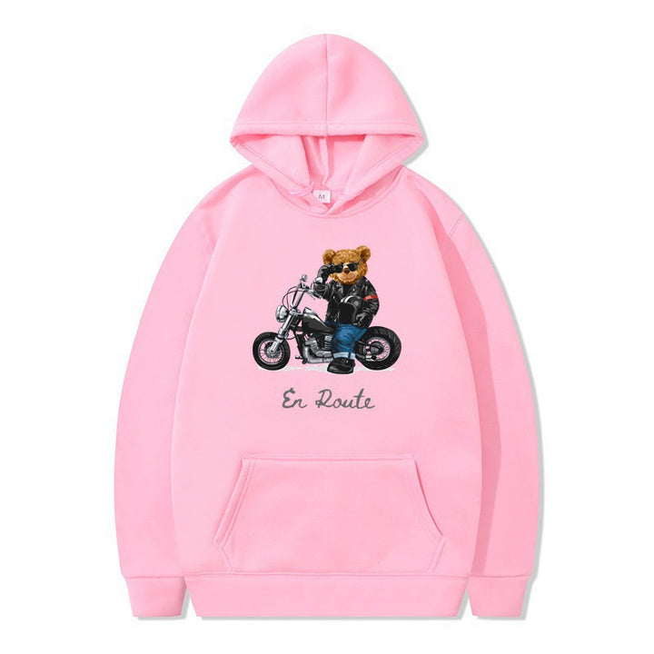 Women's hoodie with unique bear design and casual fit Lisslune