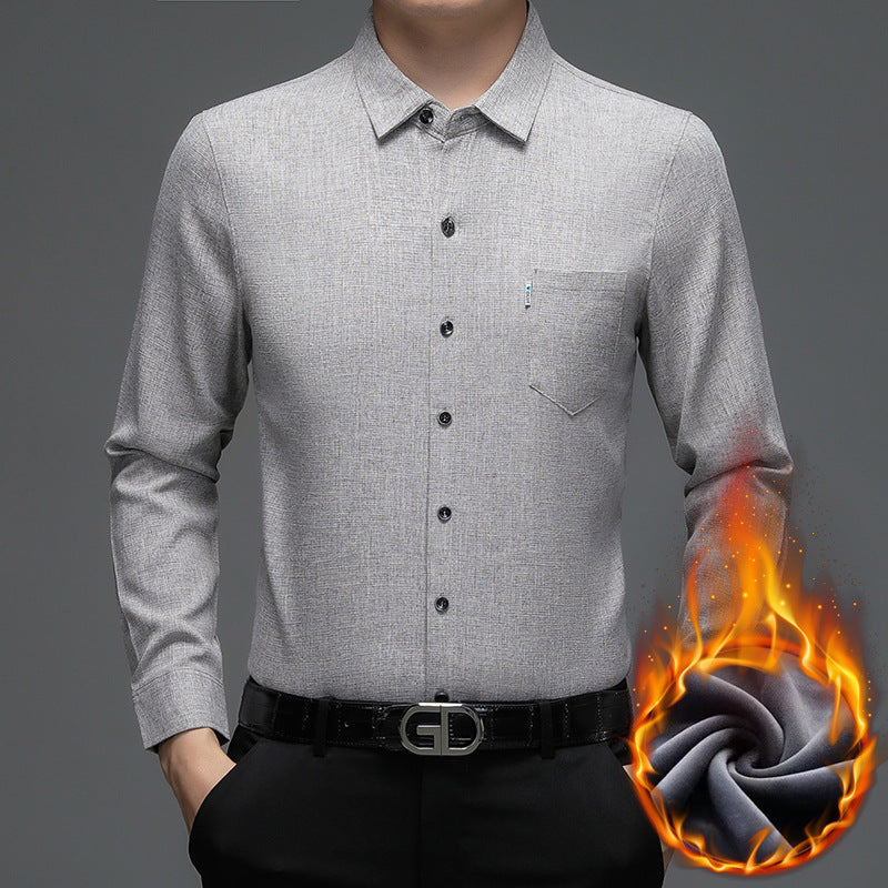 Men's modern long-sleeve shirt with innovative structure Lisslune