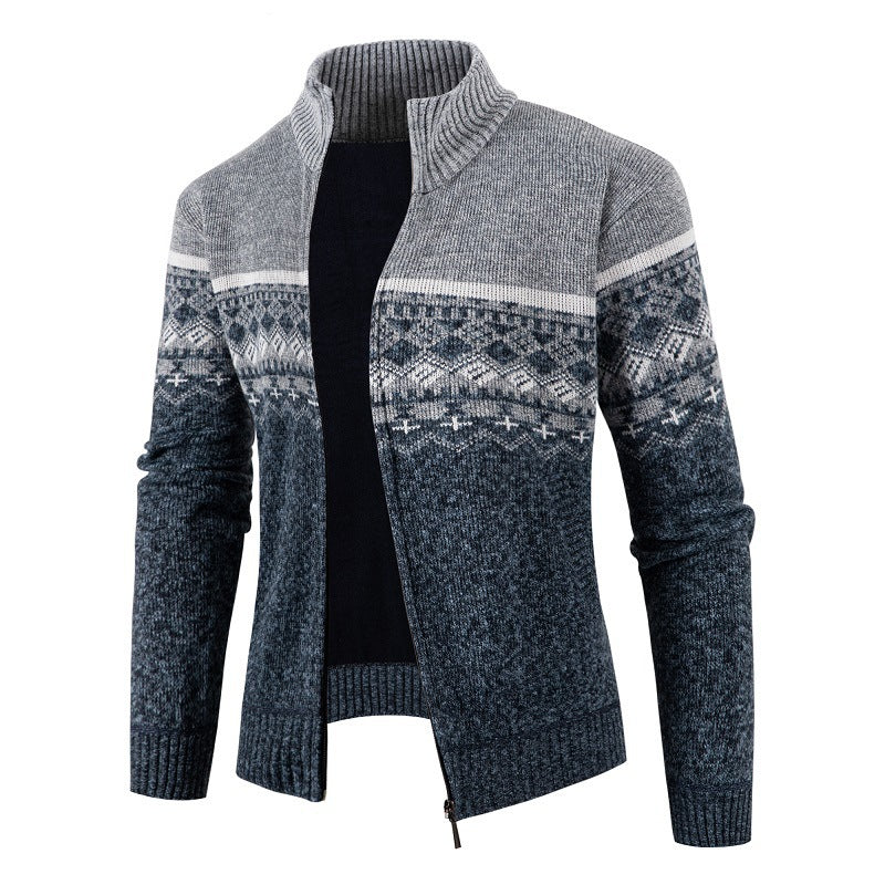 Men's fashionable cardigan with high collar Lisslune