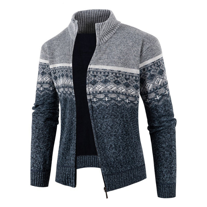 Men's fashionable cardigan with high collar Lisslune
