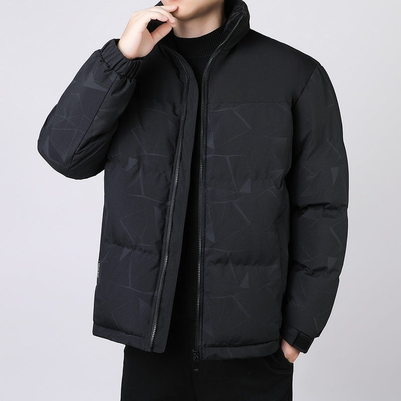Men's quilted winter jacket with high collar and insulating lining Lisslune