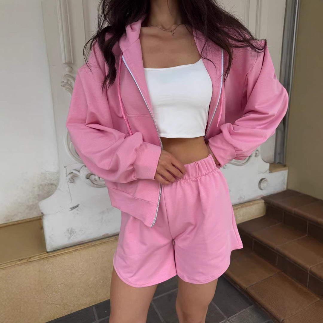 Ladies sporty short-sleeved set Lisslune