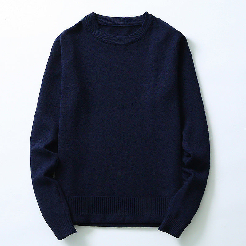 Men's finely knitted sweater made of high-quality cotton with round neck Lisslune