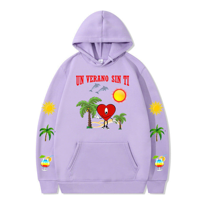Women's hoodie with vibrant summer motif and comfortable fit Lisslune