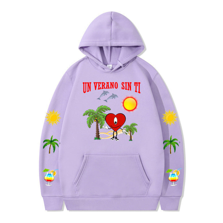 Women's hoodie with vibrant summer motif and comfortable fit Lisslune