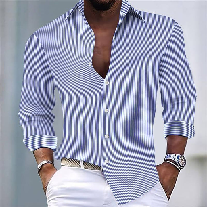 Men's elegant striped shirt made of breathable cotton Lisslune