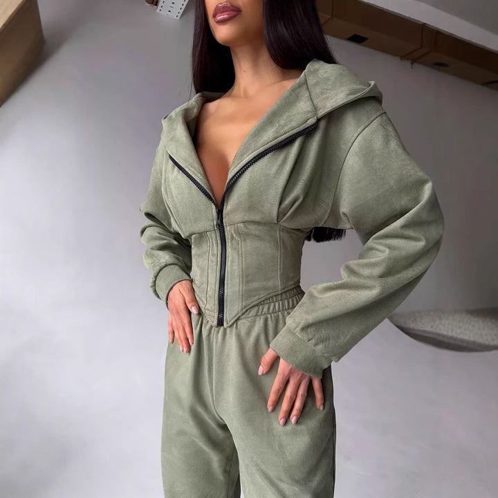 Women's sporty jumpsuit with fashionable details Lisslune