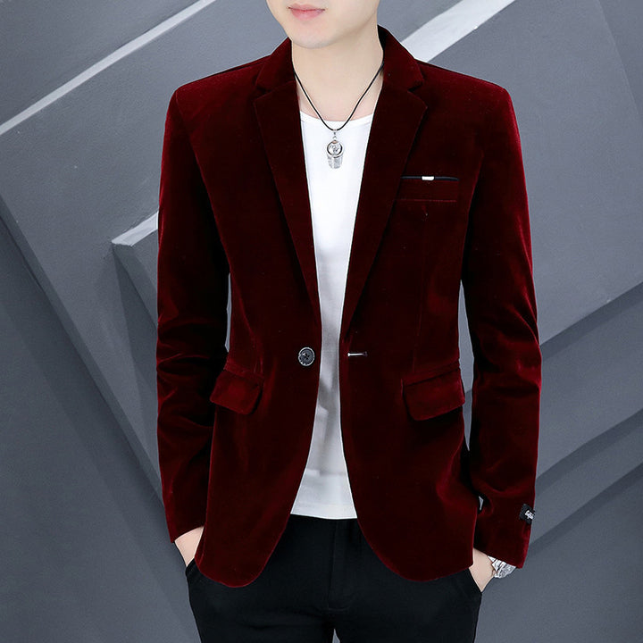 Men's elegant velvet blazer Lisslune