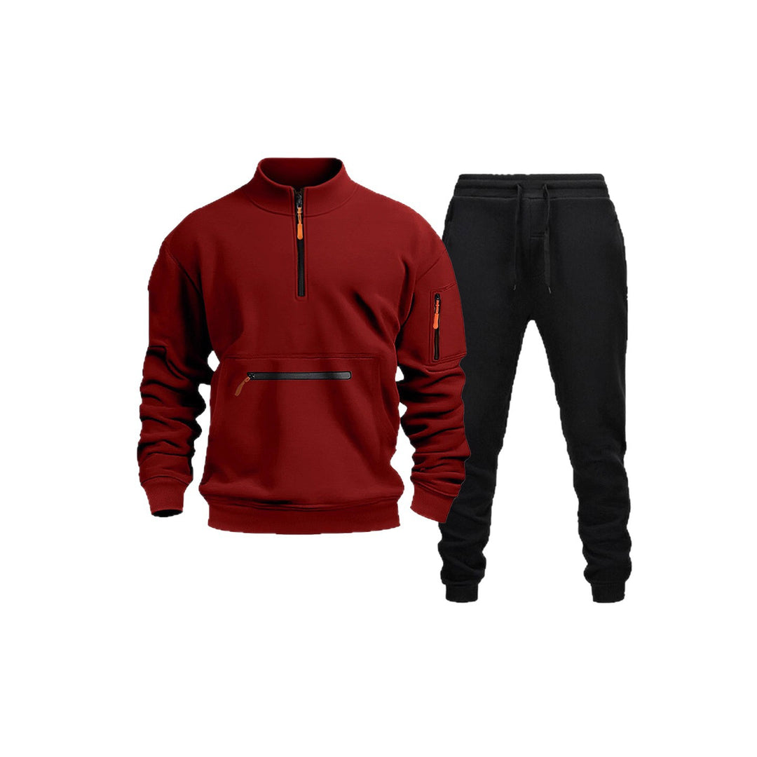 Men's Sports Sweatshirt and Jogging Pants Set Lisslune