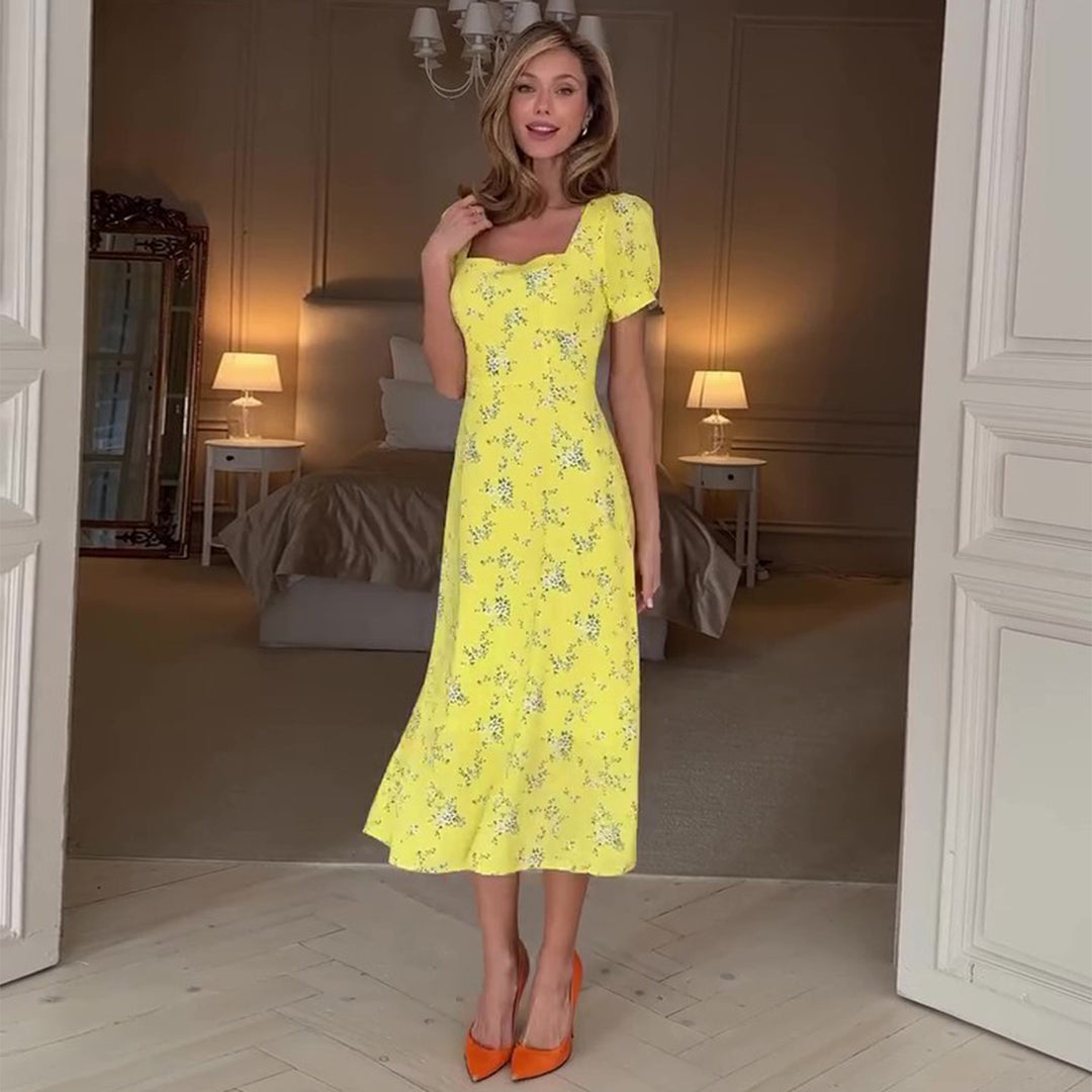 Ladies summer dress with floral patterns Lisslune