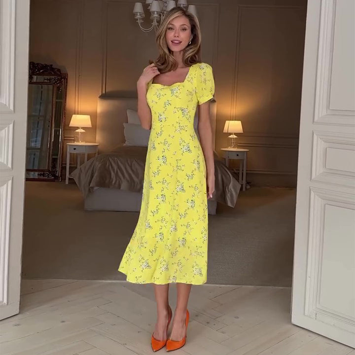 Ladies summer dress with floral patterns Lisslune