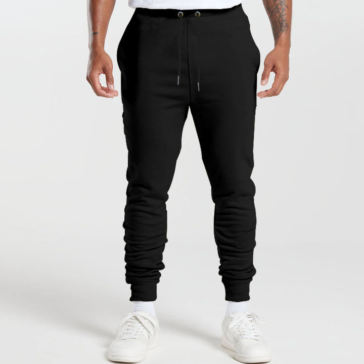 Men's sports sweatpants with striped elastic cuffs and practical side pockets Lisslune
