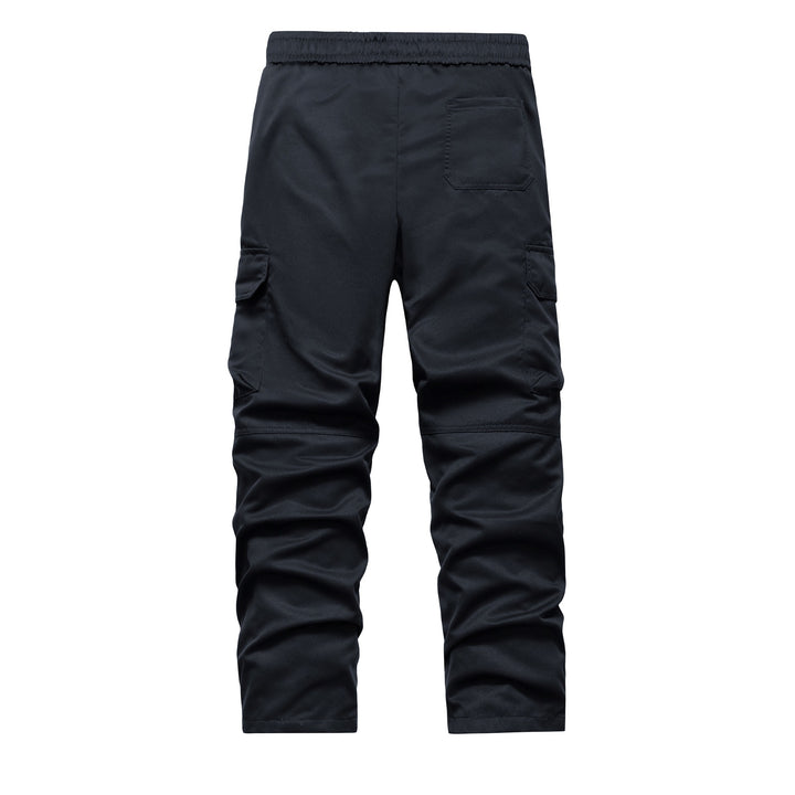 Men's Cargo Pants with Multiple Pockets and Elastic Waistband Lisslune
