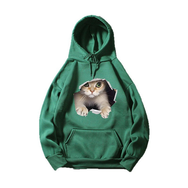 Women's hoodie with creative cat design Lisslune 1772612757