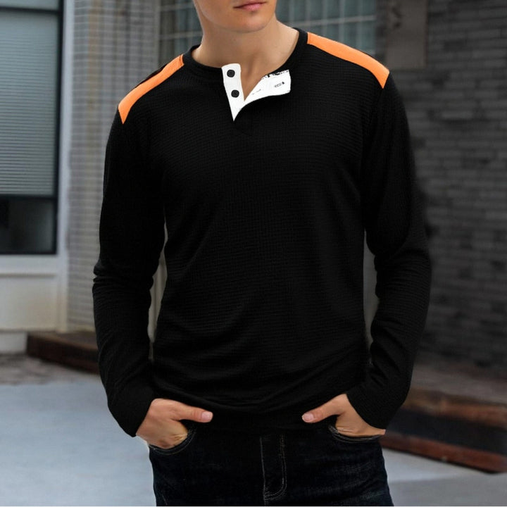 Men's Long Sleeve Shirt with Unique Structure Design Lisslune