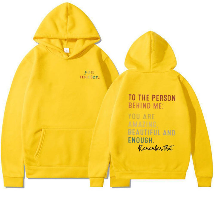 Women's hoodie with motivating lettering Lisslune