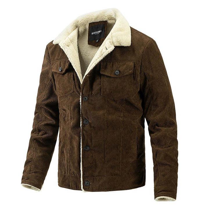 Men's cozy cord jacket with warm lining Lisslune