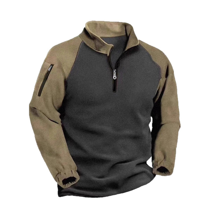 Men's functional pullover with zipper and sporty design Lisslune