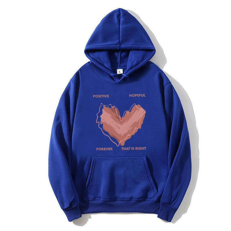 Women's hoodie with inspiring heart motif Lisslune