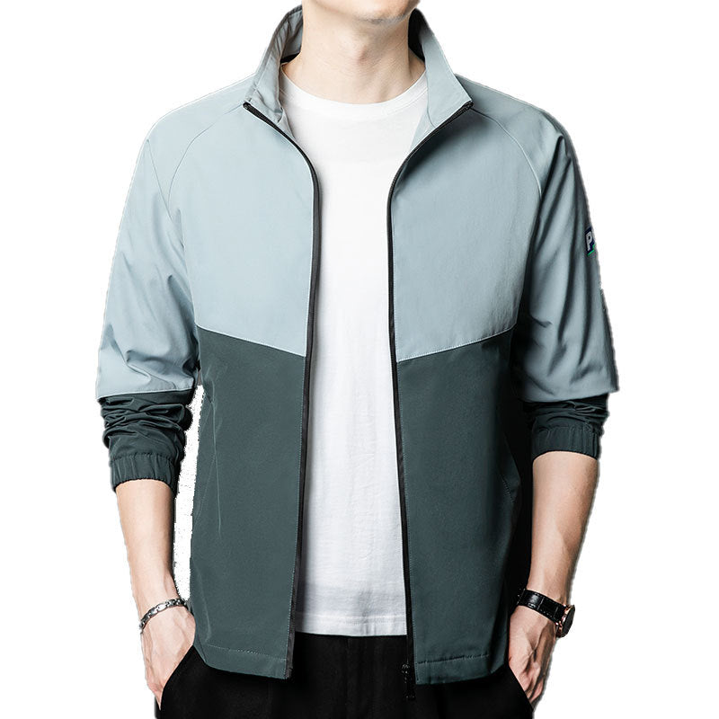 Men's sporty transitional jacket with elastic cuffs and reflective details Lisslune