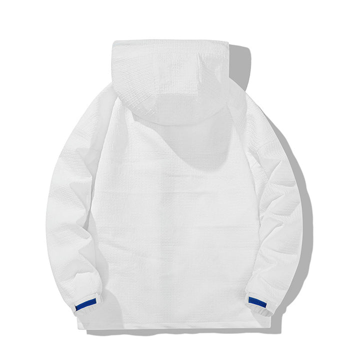 Men's lightweight windbreaker with practical zippered pockets Lisslune