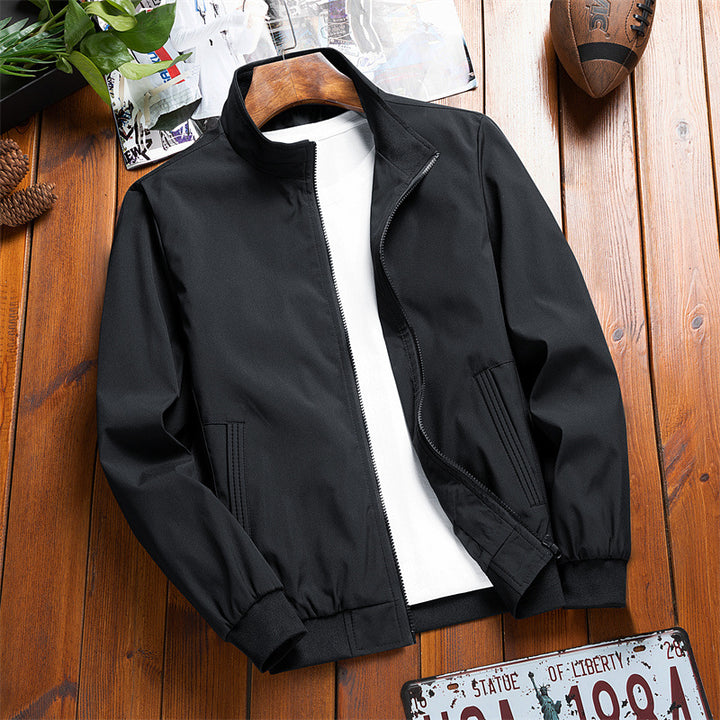 Men's Lightweight Casual Jacket with High Collar Lisslune