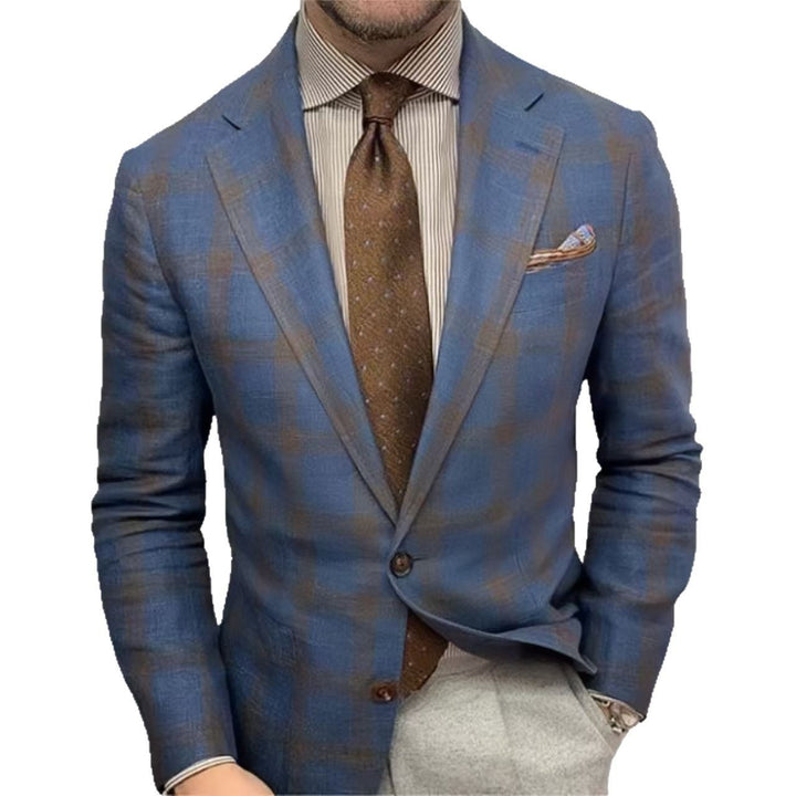 Men's stylish checked blazer Lisslune
