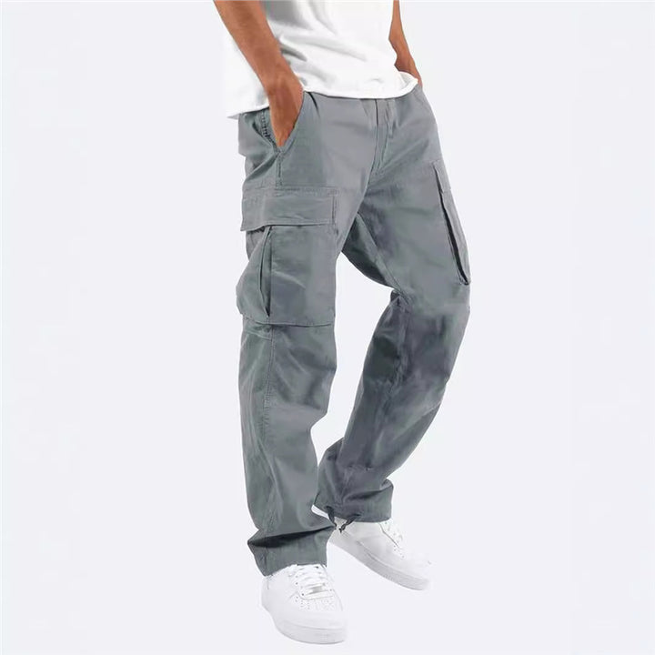 Men's cargo pants with multifunctional pockets and relaxed fit Lisslune