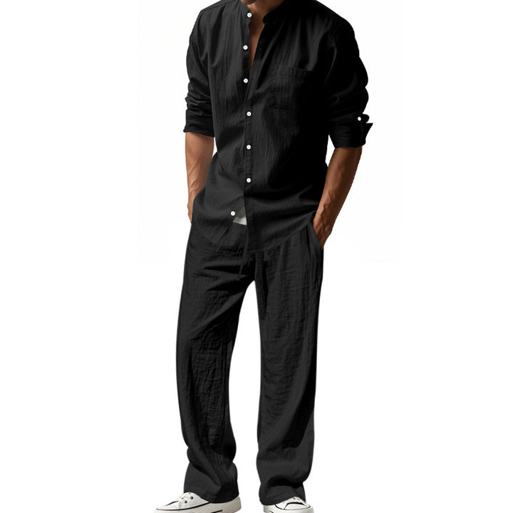 Men's Comfortable and Classic Two-Piece Set made of Breathable Fabric Lisslune