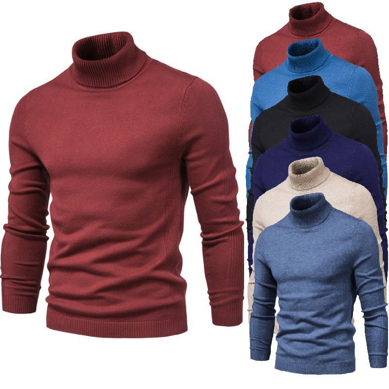 Men's elegant turtleneck sweater made of fine knit Lisslune