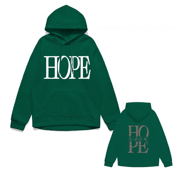 Women's hoodie with eye-catching lettering and conveniently designed kangaroo pocket Lisslune