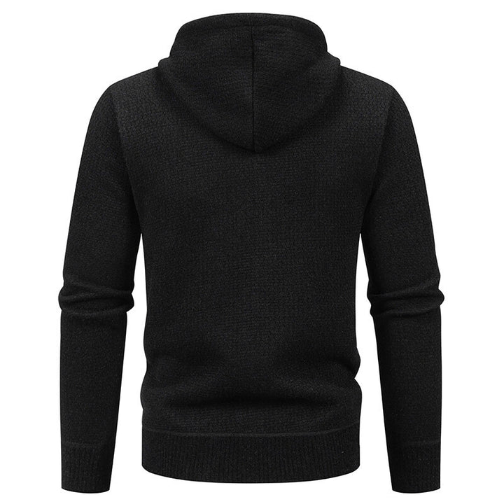 Men's sporty hooded jacket with innovative material mix Lisslune