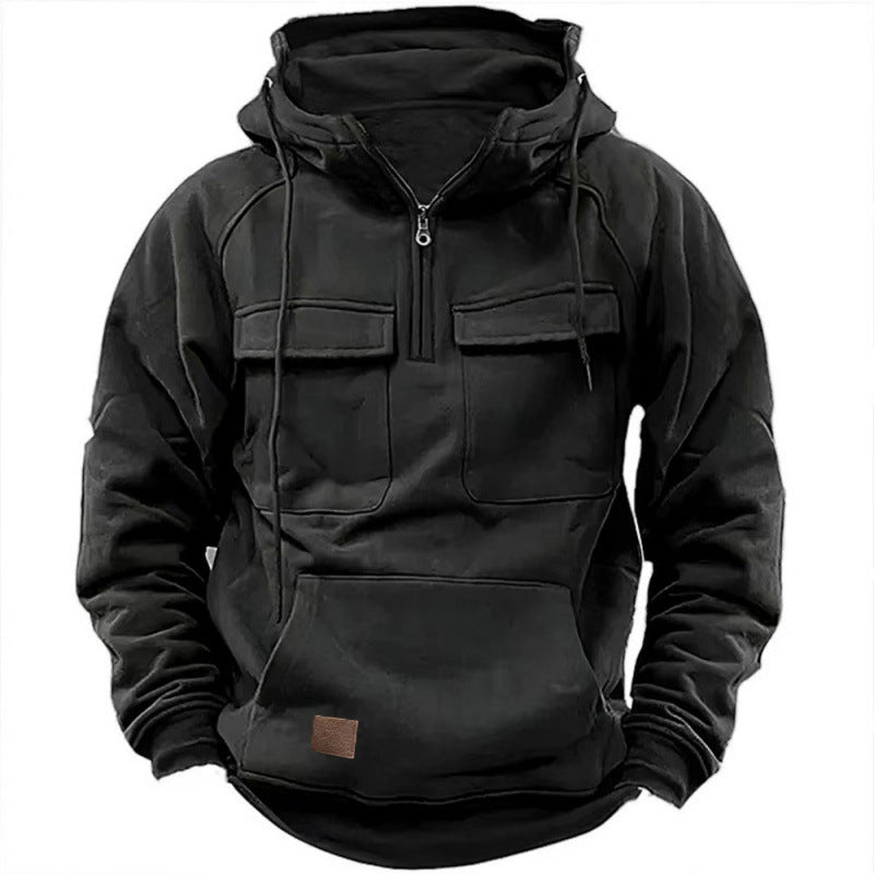Men's Functional Hoodie with Practical Pockets Lisslune