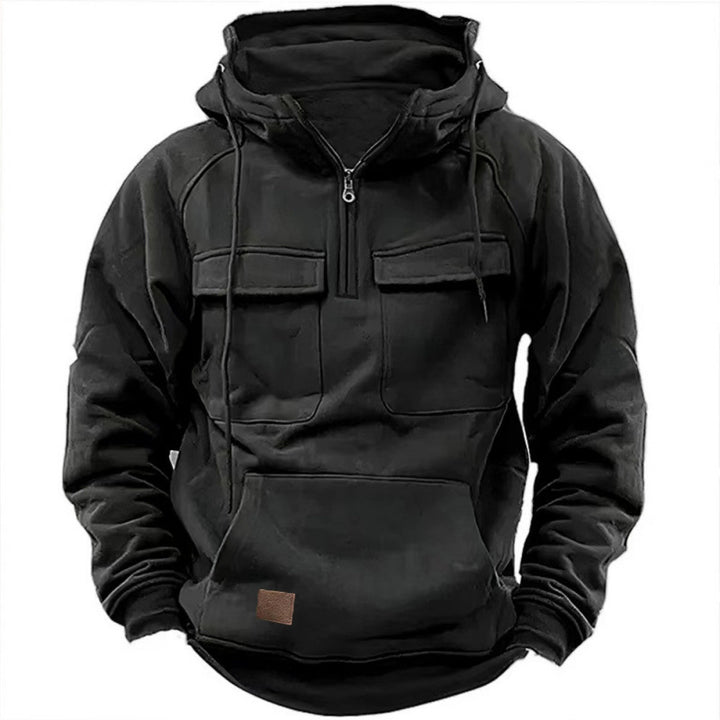 Men's Functional Hoodie with Practical Pockets Lisslune
