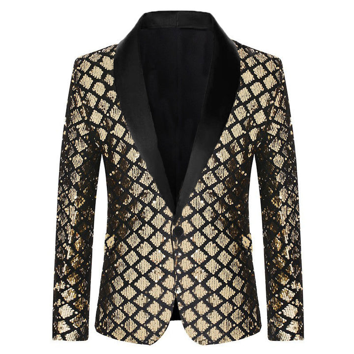 Men's Glamorous Sequin Blazer Lisslune