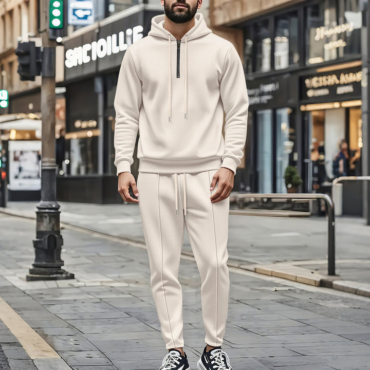 Men's sporty hoodie and jogging pants set with breathable material and stylish accents Lisslune