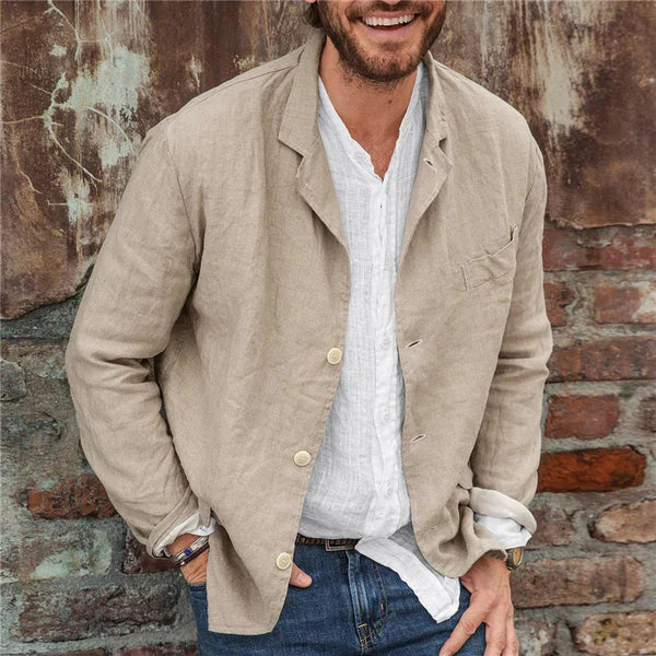 Lisslune | - Lightweight cotton blazer for men: Comfort and style