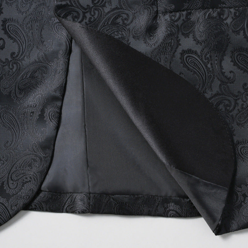 Men's elegant tuxedo blazer with paisley pattern Lisslune