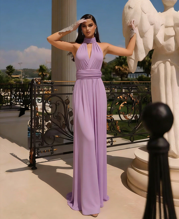 Women's maxi dress with high-quality wrap design